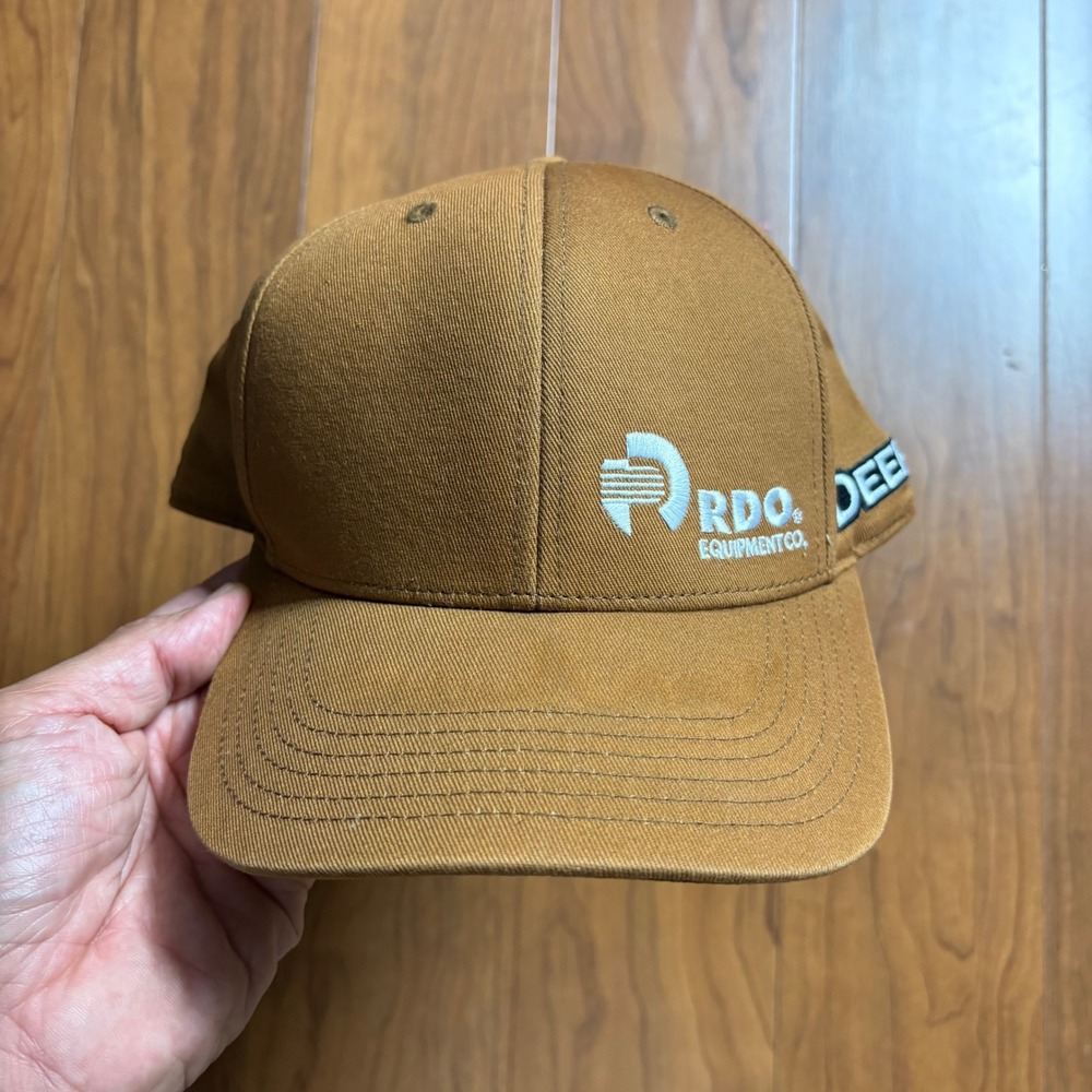 John Deere RDO Equipment Co Brown Snapback Hat Cotton Baseball Cap Logo